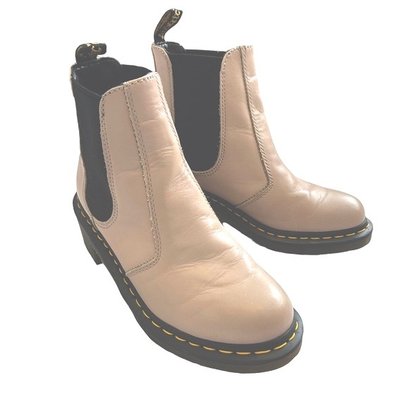 Dr Martens Cadence Leather Heeled Chelsea Boots in Natural Wanama Size 8 - Picture 2 of 16